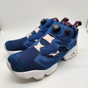 Reebok Instapump Fury x FACE Stockholm Womens Shoes US 7 Blue AR2650